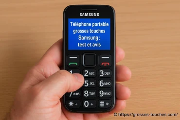 Téléphone portable grosses touches Samsung : test et avis complet