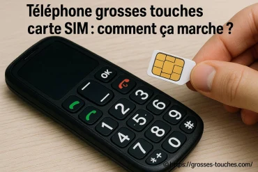 Téléphone grosses touches carte SIM : comment ça fonctionne et pourquoi l'utiliser ?