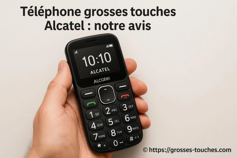 Téléphone grosses touches Alcatel : notre avis complet