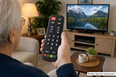 Télécommande universelle à grosses touches : pour plus de simplicité
