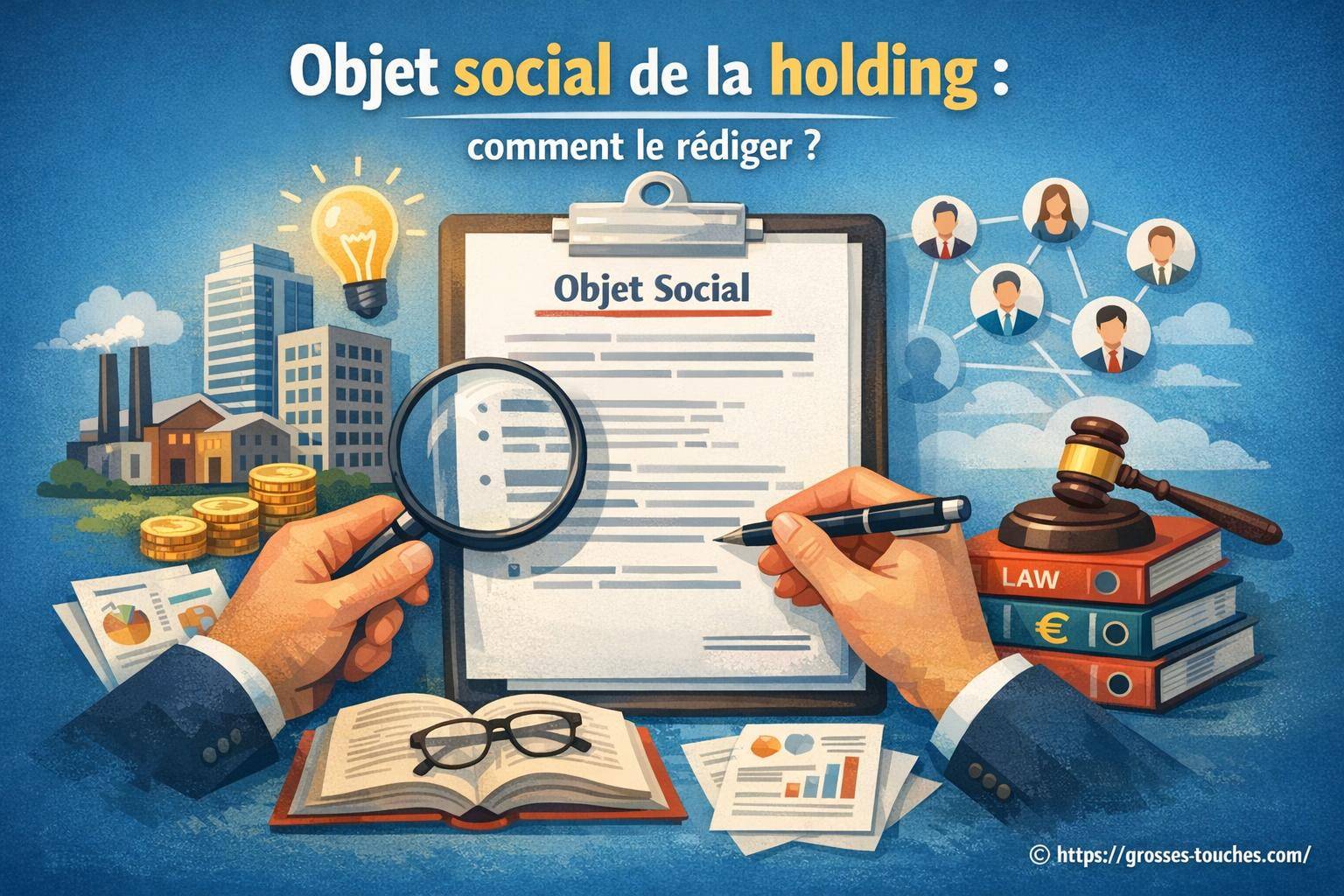 Objet social de la holding : comment bien le rédiger en 2026