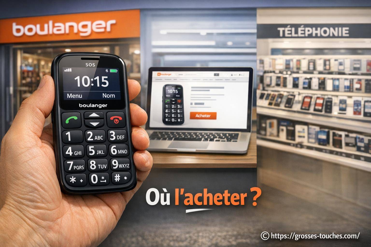 Téléphone portable grosses touches chez Boulanger : où l’acheter ?