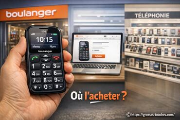 Téléphone portable grosses touches chez Boulanger : où l’acheter ?
