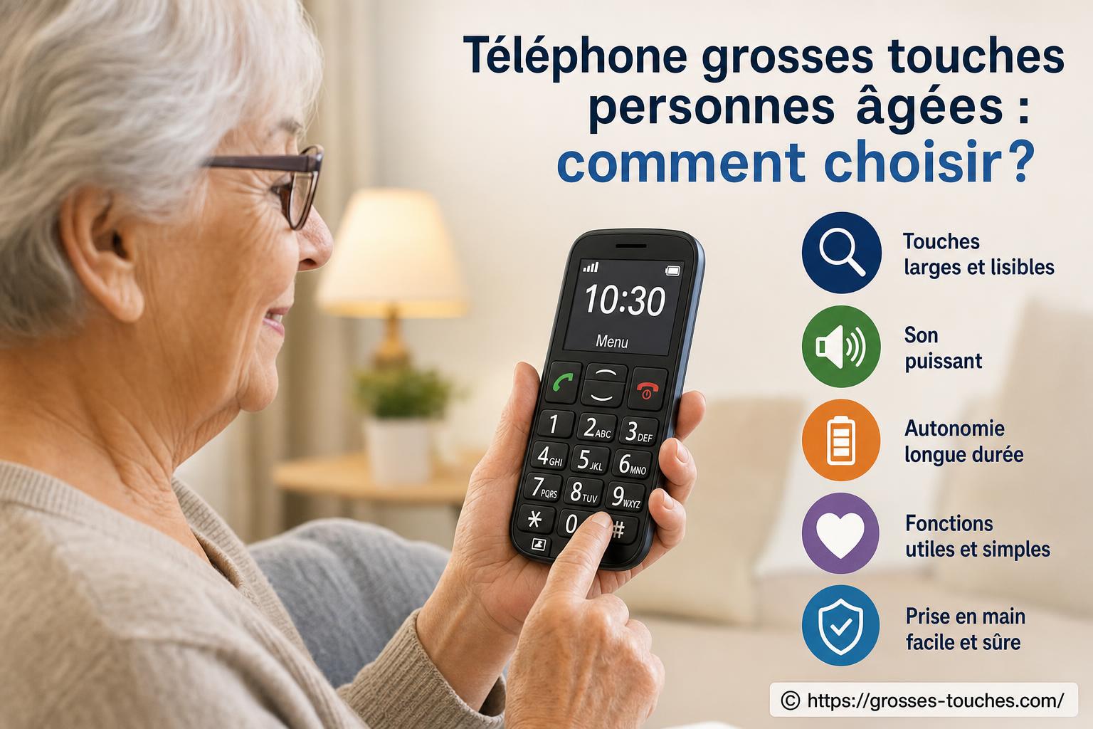 Téléphone grosses touches pour personnes âgées : comment bien choisir ?
