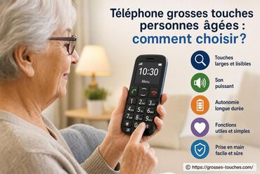 Téléphone grosses touches pour personnes âgées : comment bien choisir ?