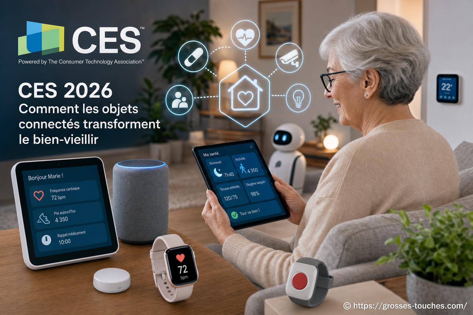 Comment les objets connectés transforment le bien-vieillir