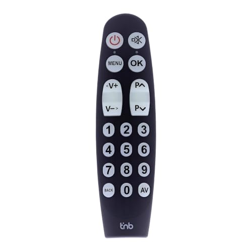TnB - Télécommande TV Universelle, Simple avec Gros Boutons