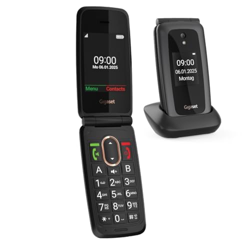 Gigaset GL795 téléphone Senior à clapet - téléphone à Touche