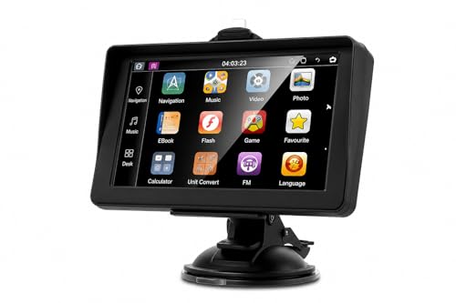 GPS Navigation 7 Pouces, Écran HD Tactile, 8 Go, FM, Multi-L