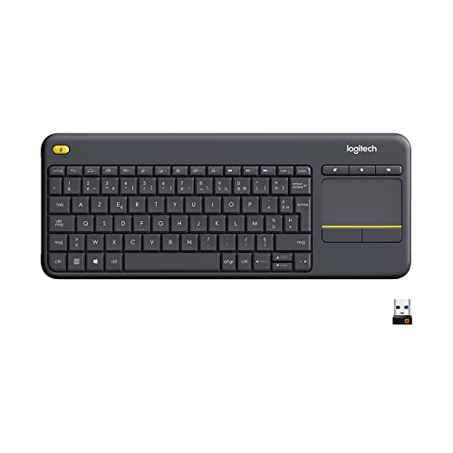 Logitech K400 Plus Clavier sans Fil Touch TV avec Contrôle M