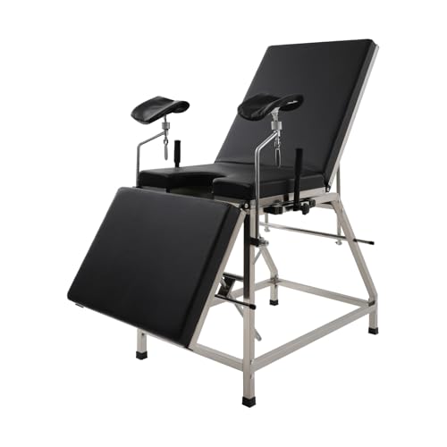 Chaise gynécologique pliante avec support pour les jambes, j