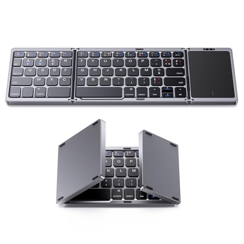 OMOTON Clavier sans Fil avec pavé Tactile, Clavier Bluetooth