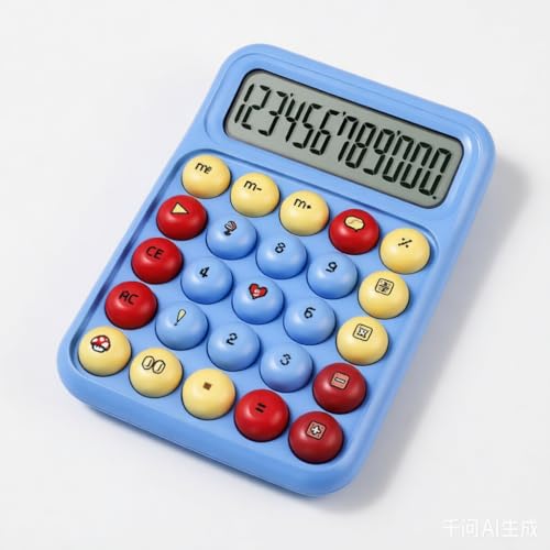 Calculatrice de bureau de style mécanique vintage, grand écr