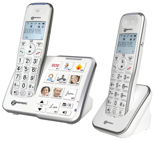 Geemarc Amplidect 295 Photo Duo - Téléphone Fixe Amplifié et