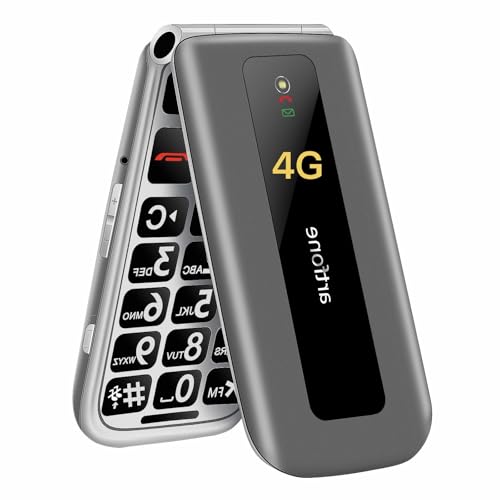 artfone F30 Gris argenté - 4G Telephone Portable Senior Débl