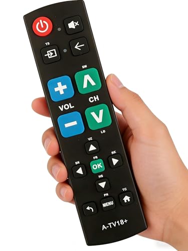 Télécommande universelle à gros boutons simple et facile à u