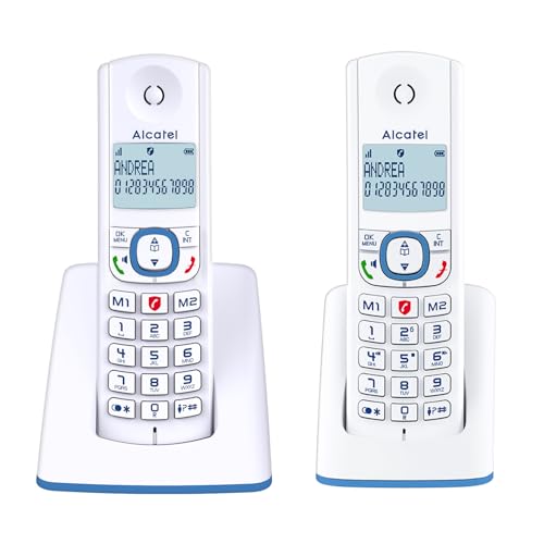 ALCATEL F530 Duo - Téléphone Fixe Sans Fil DECT - Grand Écra