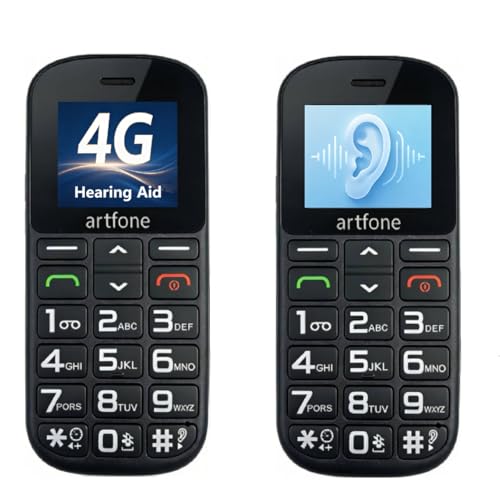 artfone CS188 Noir - 4G Téléphone Senior Portable Débloqué a