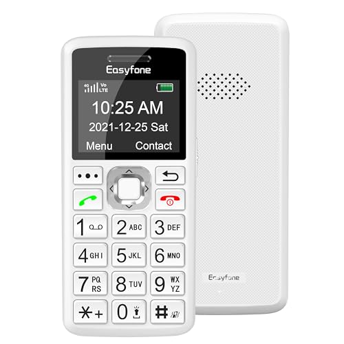 Easyfone T200 4G Téléphone Portable Débloqué Basique Facile 