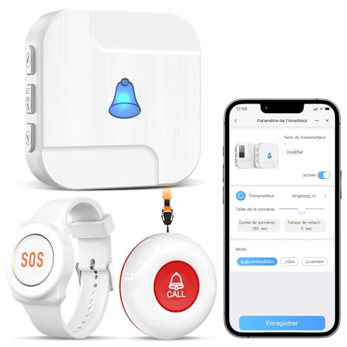 Appareil dAlarme Chunhee pour Personnes Âgées - Système Adap