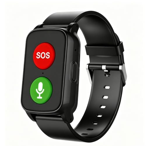 Montre GPS Personne Âgée, Détection de Chute, Traceur GPS, I