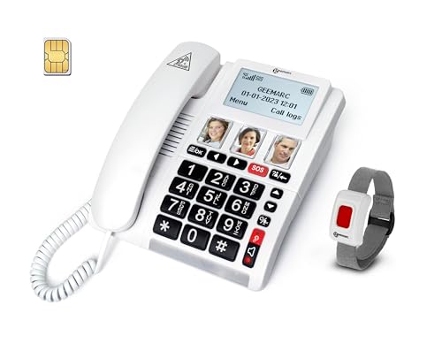 Geemarc CL9000 - Téléphone d'Appel d'Urgence pour la Maison 