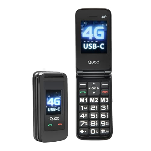 Qubo GSM Téléphone Portable Senior,Flip Téléphone Portable a