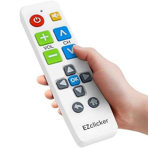 Télécommande TV à grosses touches pour senior