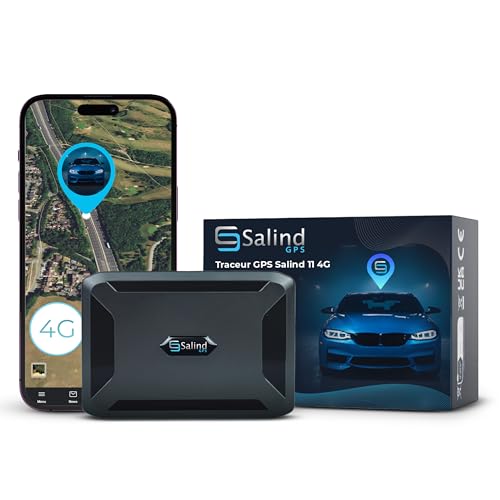 Salind 11 4G - Traceur GPS avec Aimant pour Voitures, véhicu