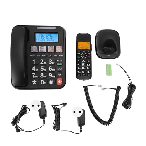 BONKZEBU Grands Téléphones pour Personnes âgées, Téléphones 