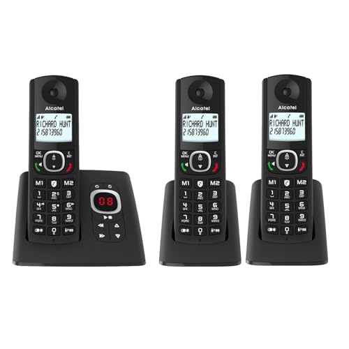 ALCATEL F530 Voice Trio - Téléphone Fixe Sans Fil DECT Avec 