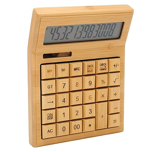 Yechiry Calculatrice de Bureau écologique à énergie Solaire 