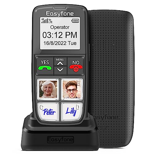 Easyfone T6 4G Téléphone Portable Senior Débloqué Le Plus Si