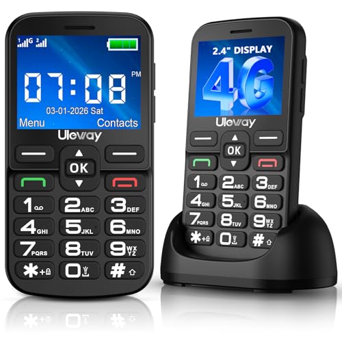 4G Téléphone Portable Senior Débloqué avec Grandes Touches |