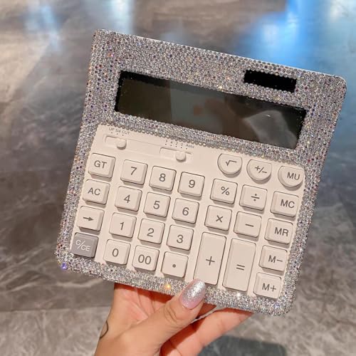 Bling Calculatrice de bureau à 12 chiffres avec grand écran 
