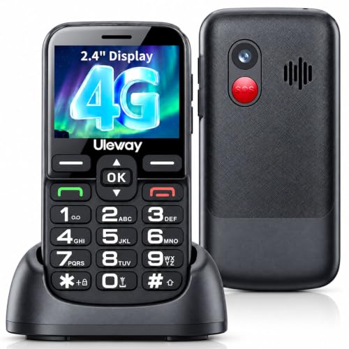 Téléphone Senior 4G Débloqué Noir