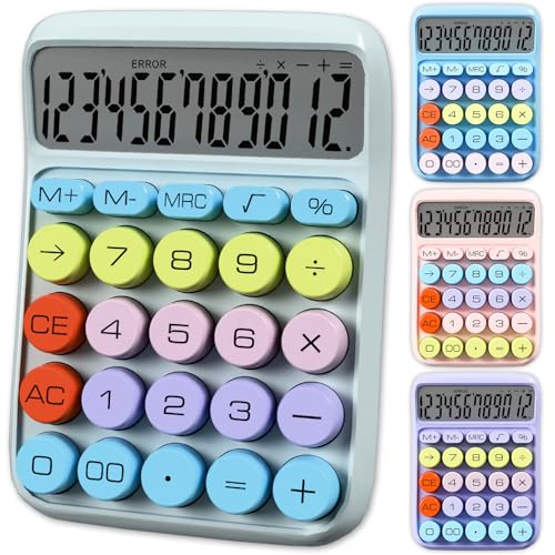 Zeno Calculatrice Pastel - Calculatrice de Bureau Cute à Gra