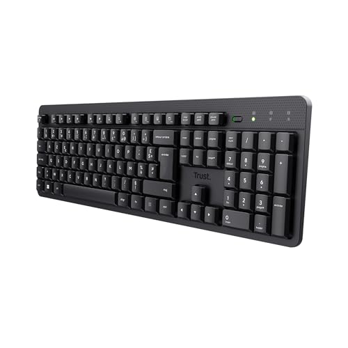Trust ODY II Clavier sans Fil AZERTY Français Silencieux, RF